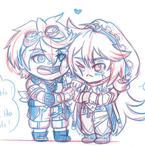 Bennett & Razor © Genshin Impact